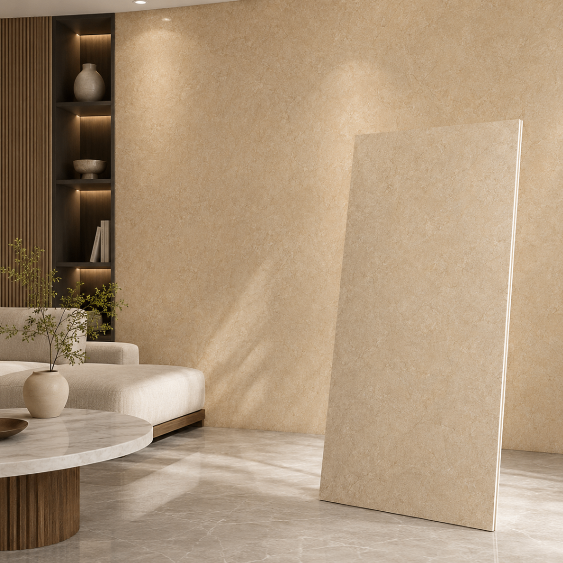 PVC Wandpaneel KL8122 Century Beige – Interior mit Einzelpaneel